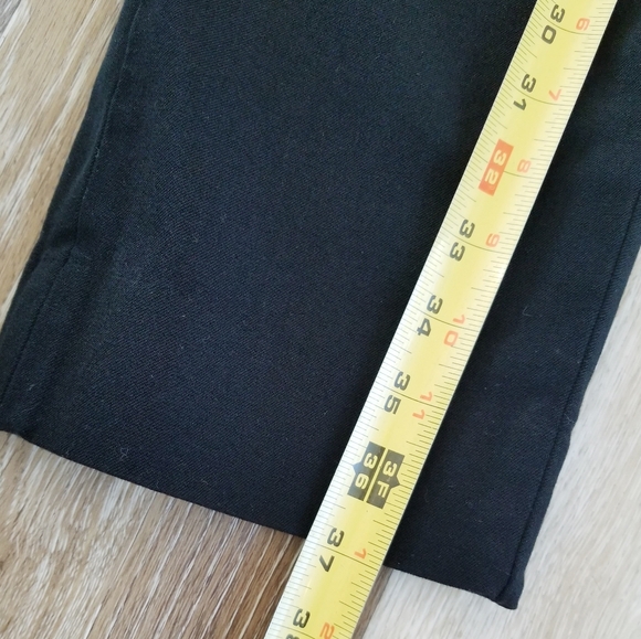 Banana Republic Women's Sloan Fit Black Straight Leg Trouser Pants Stretch sz 12 - Picture 11 of 16